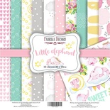 Набор скрапбумаги Little elephant, 20x20см, Фабрика Декора