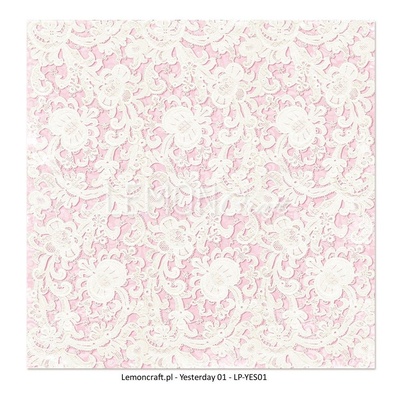 Аркуш двостороннього паперу для скрапбукінгу від LemonCraft - Yesterday 01