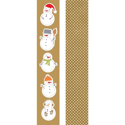 Полоски бумаги от Galeria Papieru - Снеговики,  bałwanki - pasek, 1 шт., GP-PE-07