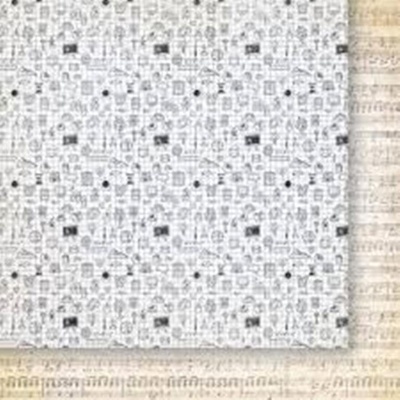 Лист двусторонней скрапбумаги от Galeria Papieru - изучение жизни 06, 30,5х30,5 см