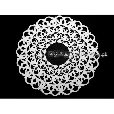 Чипборд Scrapiniec - Ажурні серветки, 3 штуки