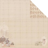 Лист двусторонней скрапбумаги Fabscraps - Baby Bear Double-Sided Cardstock - Story Bear 1, 30х30 см