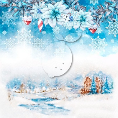 Аркуш двостороннього паперу для скрапбукінгу від LemonCraft - Joy the world world 01