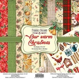 Набір скрап-паперу Our warm Christmas, ТМ Фабрика Декору
