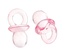Акрилова підвіска "Соска", колір рожевий, 21x12мм, 1 шт.