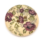 Деревянная пуговица Multicolor Flower  B10666, диаметр 23 мм, 1 шт.
