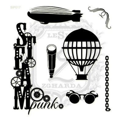 Набор мини-штампов Lesia Zgharda StP017 Парить в небе, 7 штук