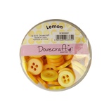 Набір ґудзиків від Dovecraft - Lemon, 60 шт.