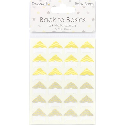 Куточки для фото то Dovecraft Back To Basics Photo Corners, 24 шт.