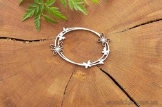 Чипборд "Рамка-овал Бабочки - 2"от WOODchic, 8 см.