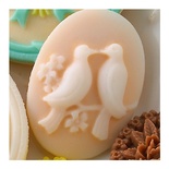 Прикраса Webster's Pages - Голубки - Cameo Bulk Pack - Kissing Birds, 1 шт.