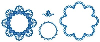 Набір ножів для вирубки Marianne Design Creatables - Scalloped Circles