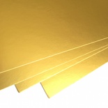 Двухсторонний лист картона, размер: 20х30 см, цвет: золото, плотность 300 г, 1 шт.