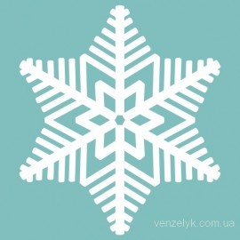 Чипборд від Вензелик - Сніжинка 4, розмір: 62x54 мм