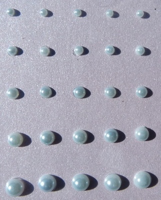 Клейові напівперлинки Pearls Perky Set - Lt Ocean, колір: блакитний, 25шт.