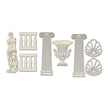 Набір чіпбордів Античний декор 674, 10x15см, колір молочний, ТМ Фабрика Декору