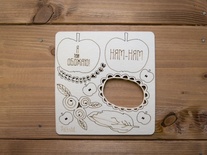 Набір чіпборду - мечти про дитинство - Яблука, 10 елементів, розмір від 1,5 до 5см, товщина 1, 15м