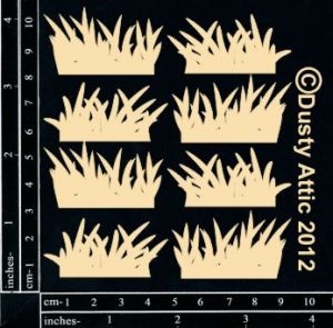 Чипборд від Dusty Attic - mini Grass Clusters, 8 шт.