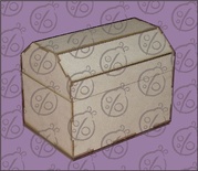 Чипборд Заготовка шкатулки "Ларец"