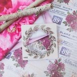 Чипборд вінок листяний ажурний від WOODchic, 9x9см