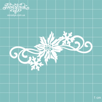 Чипборд от Вензелик - Веточка 08, размер: 89*43 мм