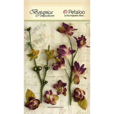 Набір об’ємних квітів Petaloo - Floral Ephemera - Purple
