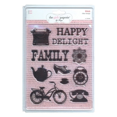 Набор акриловых штампов Girl's Paperie - Kitch Collection