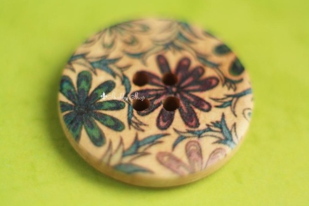 Пуговицы с рисунком, 1 шт