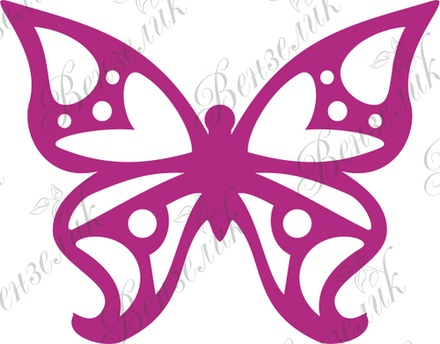 Чипборд від Вензелик - Метелик 0 2, розмір: 38*48 мм