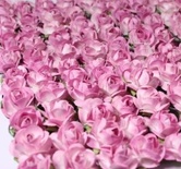 Набор розочек от Scrapberry's СИРЕНЕВЫЕ, 15 мм, 12 шт