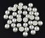 Напівнамистини, імітація перлинок, 11 мм, колір молочний, 10 шт.