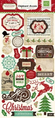 Чипборд от Echo Park - Reflections Christmas Chipboard