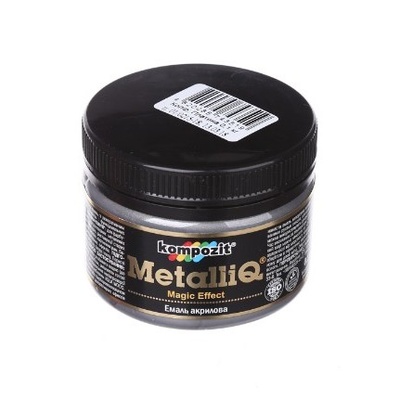 Емаль акрилова METALLIQ Kompozit платина, 100