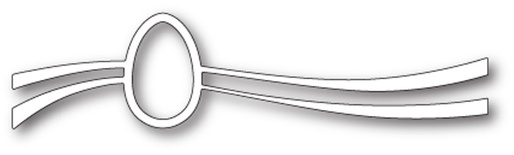 Ніж для вирубки від Poppystamps - Egg Swoosh