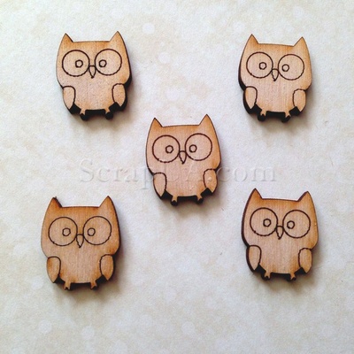 Деревʼяна фігурка WOOD-003 - Сова, 1 штука