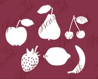 Чипборд від Вензелик - Фрукти, розмір: 100x110 мм