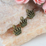 Металлическое украшение "Корона", 14х13 мм, 1 шт.