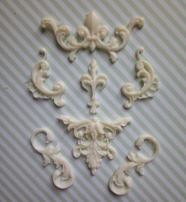 Набір гнучких пластикових фігурок - Набір маленьких вензеликів, від 10*25 мм до 25x35см, 7 шт.