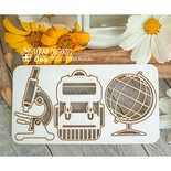 Чипборд Scrapbox - набір школірі Hc-007