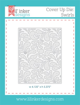 Нож для вырубки от Lil' Inker Designs - Cover Up Die - Swirls