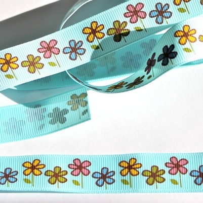 Стрічка Eyelet Outlet - Fall Flower Ribbon, ширина 18 мм, довжина 90 см