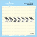 Штампы от Cherrylana - Шеврон, 5,5х0,9 см