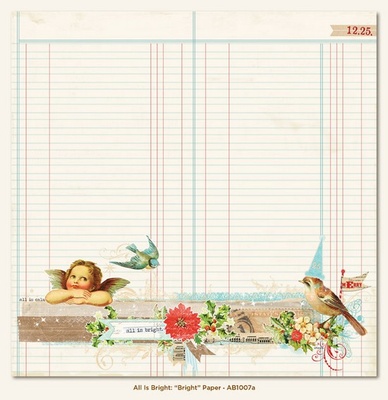 Лист скрапбумаги My Mind's Eye - Bright, 30х30 см, двусторонняя