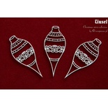 Чипборд Scrapiniec - Ялинкові прикраси Tinsel 02, 3