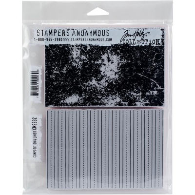 Резиновые штампы от Stampers Anonymous - Tim Holtz - Composition & Lined