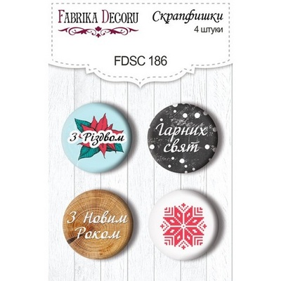 Набор скрапфишек Фабрика Декора из 4 шт № 186