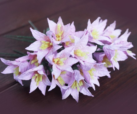 Цветок лилии, розовый, 1 шт.