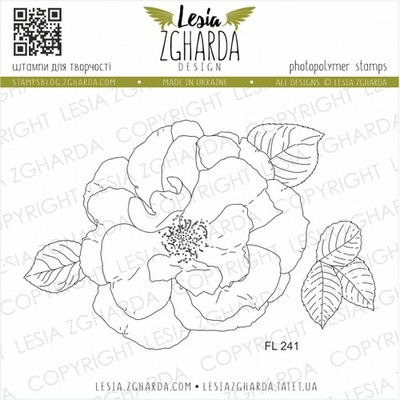 Набор акриловых штампов Lesia Zgharda Чарівна троянда FL241
