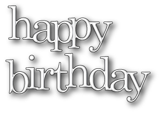 Ніж для вирубки від Poppystamps - Jumbled Birthday