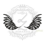 Акриловый штамп Lesia Zgharda StP032 Два крыла маленькие, набор из 2 штампов